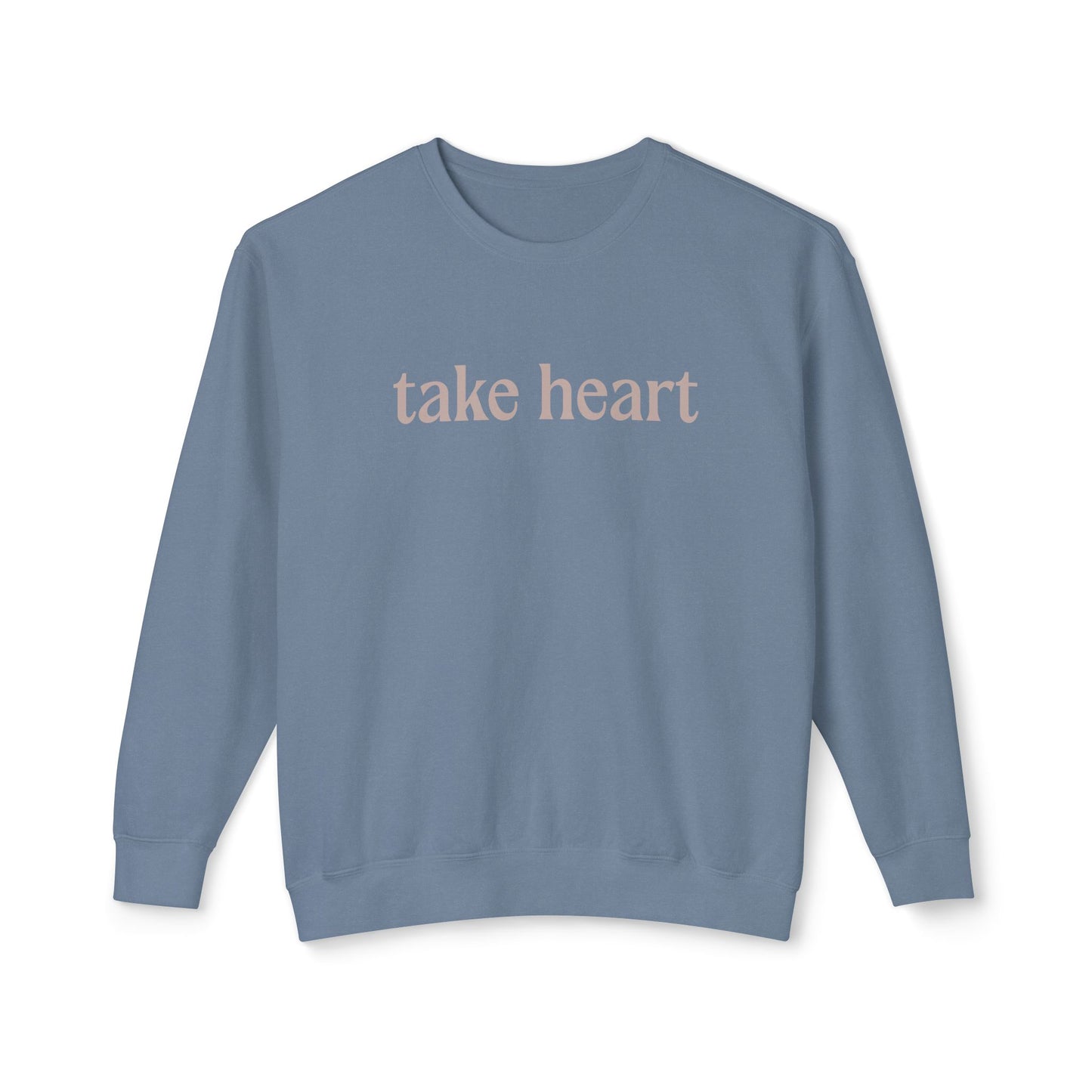 Take Heart - John 16:33 - Comfort Colors Crew Neck Sweatshirt