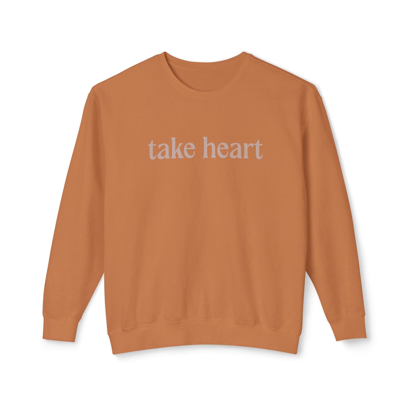 Take Heart - John 16:33 - Comfort Colors Crew Neck Sweatshirt