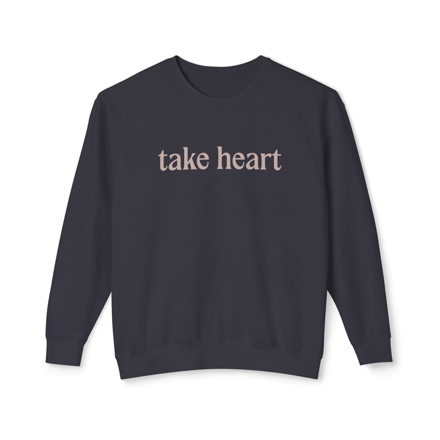 Take Heart - John 16:33 - Comfort Colors Crew Neck Sweatshirt
