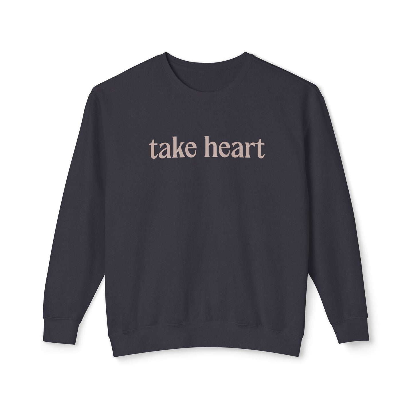 Take Heart - John 16:33 - Comfort Colors Crew Neck Sweatshirt