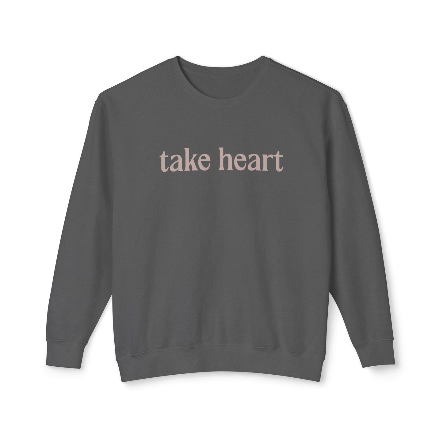 Take Heart - John 16:33 - Comfort Colors Crew Neck Sweatshirt