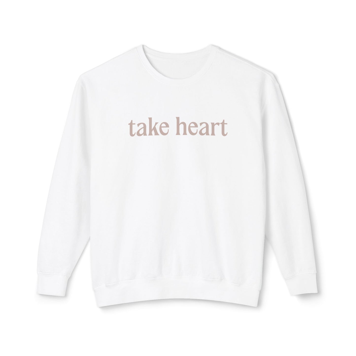 Take Heart - John 16:33 - Comfort Colors Crew Neck Sweatshirt