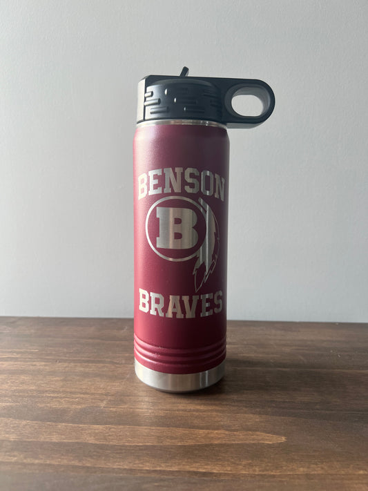 Benson - Braves - Water Bottle