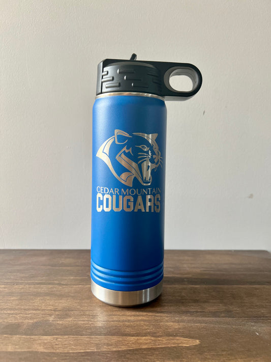 Cedar Mountain - Cougars - Water Bottle